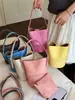 Bolso de Mujer Estilo Coreano Dopamina Ins Estilo Bolso Cubo Verano 2026 Nueva Moda Bolso de Hombro Simple Bolso Cruzado