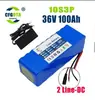 Paquete de baterías 18650 de 36V100Ah con BMS incorporado, batería para scooter de 250W-500W, cargador de 42V2A