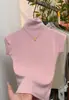 Camiseta de Manga Corta Ajustada Elástica de Cuello Medio para Mujer 2026 Nuevo Diseño de Alta Gama Nicho