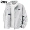 Chaqueta de Gamuza Transfronteriza Primavera y Otoño 2025 para Hombre Elástica Cuello Solapa Abrigo Casual Cómodo Moderno Versátil