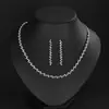 Collar de Perlas de Moda Popular Transfronterizo para Mujer, Joyería de Novia, Pendientes, Accesorios de Cadena para Clavícula de Lujo de Gama Alta de Nicho