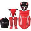 Set de Equipo de Protección para Artes Marciales para Cabeza, Pecho, Ingle, Piernas y Rodillas, Protección Antideslizante para Combate y Entrenamiento de Muay Thai