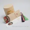 Embalagem de envelope cartão para marcador de página retrô em papel kraft envelope comercial criativo original atacado quente compra em grupo