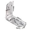 Escuadra triangular de acero inoxidable 201 engrosado, ángulo fijo de hierro angular para mesa y silla, ángulo recto de 90 grados, conector de herrajes para muebles