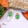 Arte de Unhas Ornamentos de Natal Tridimensionais 2023 Novo Boneco de Neve Árvore Alce Sino Papai Noel Adesivos Decoração de Unhas