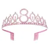Diadema Corona Feliz Cumpleaños Infantil Fiesta Bebé Diamante Brillante Digital 3 Años 4 Años 5 Años 6 Años Accesorios para el Cabello