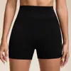 Shorts de Yoga de Cintura Alta Levanta Glúteos, Secado Rápido, Absorbente de Sudor, Sensación de Segunda Piel, Color Sólido, Transpirable, Deportes Running Fitness al por Mayor, Alta Elasticidad