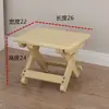 Taburete Plegable de Madera Maciza para Exteriores Portátil Picnic Bocetos Pesca Hogar Camping Taburete Pequeño Sala de Estar Silla de Madera