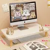 Soporte Elevador para Monitor de Computadora de Escritorio Base para Pantalla Soporte Bandeja para Teclado de Escritorio