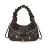 Bolsa Pequeña Plisada de Verano para Mujer, Bolso Cruzado Versátil de Nueva Moda, Bolso de Mano para Axila tipo Nube, Bolso Tote Pequeño