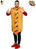 Fantasias Engraçadas de Cachorro Quente para Homens e Mulheres Adultos, Comida Paródia, Fantasias de Casal para Apresentação de Palco, Macacão de Cachorro Quente
