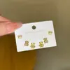 Conjunto de Três Pares de Brincos em Prata S925 com Pino, Pedra Olho de Gato em Formato de Coração Micro-Incravada, Estilo Coreano Delicado e Doce, Modernos e Versáteis