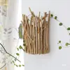 Jardín de Infancia Hogar Creativo Pastoral Bosque DIY Hecho a Mano Ramas de Madera a la Deriva Palos de Madera y Adornos de Virutas de Madera