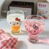Estilo Ins Dibujo Animado Lindo Vaso de Vidrio para Leche Femenino Lindo Vaso para Jugos Vaso para Bebidas Frías Vaso de Cerveza para el Hogar
