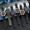 Reloj electrónico de doble pantalla de moda para deportes al aire libre, luminoso, impermeable, reloj electrónico multifunción con esfera grande