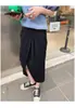 Falda plisada estilo nuevo de verano con abertura lateral, cintura alta, adelgazante, versátil, vintage, falda irregular