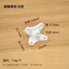 Muebles Yuan Swei Conector de Mariposa de Plástico para Armario Soporte para Tablero de Armario Sin Taladro Ensamblaje Escuadra de Ángulo Recto