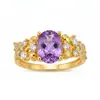 Anillo Abierto Estilo Vintage Flor de Bauhinia para Mujer, Diseño de Nicho de Lujo Ligero con un Toque de Alta Gama, Artesanía Exquisita, Acabado Cepillado, Anillo para Dedo Índice