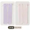 Meias de Panturrilha Infantis Respiráveis de Verão Sem Costura, Meias Longas Finas para Meninas, Meias Anti-Mosquito, Estilo Lolita