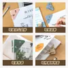 Clip Triangular de Colores, Clip de Plástico Multifuncional, Clip Transparente para Esquinas, Carpeta de Almacenamiento para Exámenes Estudiantiles, Diseño Creativo Anti-Rodamiento