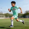 Conjunto de Uniforme de Fútbol para Niños y Niñas, Uniformes de Entrenamiento de Verano para Estudiantes, Uniformes de Equipo de Competición, Playeras Deportivas de Fútbol Personalizadas