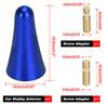 Antena de techo decorativa de aleación de aluminio modificada para automóvil, antena de señal de 40 mm, adecuada para Horton rojo, azul y negro