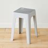 Taburete de Plástico Taburete Bajo Engrosado Apilable Taburete para Mesa de Comedor Color Caramelo Fresco y Activo Silla de Comedor Moderna Taburete Cuadrado Alto Simple