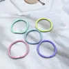 Gomas para el pelo básicas y prácticas de alta calidad estilo coreano en tonos marrones y tierra, Diademas con patrón diagonal para mujer, Anillos para el pelo lisos