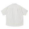 Verano 2025 Nuevo Estilo Estilo Japonés Vintage Bolsillo de Parche Rayado Holgado Perfil cityboy Camisa de Media Manga