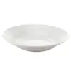 Plato de Cerámica Blanco Puro para Uso Doméstico, Plato para Filete Estilo Occidental de Hotel, Plato Hondo, Plato Plano, Plato Redondo Comercial, Apto para Microondas