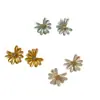 Pendientes de Zirconia con Margarita Dulces y Elegantes, Nuevo Estilo Primavera y Verano, Diseño Simple de Nicho, Sensación de Alta Gama, Pendientes Suaves y Femeninos