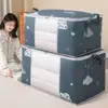 Bolsa de Almacenamiento para Edredón Ropa Algodón Bolsa para Edredón Multifuncional Suministros a Prueba de Polvo Mudanza Ropa Bolsa de Embalaje Bolsa Organizadora Caja de Almacenamiento