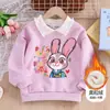 Sudadera para Niñas, Sudadera de Moda Infantil, Ropa de Alta Gama Otoño e Invierno, Nuevo Estilo de Moda para Niñas, Sudadera con Cuello Solapa, Al por Mayor de Una Pieza