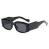 Gafas de sol clásicas europeas y americanas con montura pequeña negra, gafas de sol de moda para hombres y mujeres, gafas de sol transfronterizas de pierna ancha cuadradas para vacaciones, viajes, protección solar