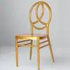 Silla de Comedor Metálica Redonda de Respaldo Estilo Moderno Silla de Bambú Silla de Comedor de Hotel Silla para Salón de Bodas
