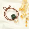Aleación coreana hueca cuadrada pedrería anillo para el cabello rojo neto cabeza de bola pequeña banda de goma cuerda para el cabello alta elasticidad cuerda para la cabeza mujeres mayoreo