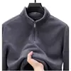 Chaqueta de polar para hombre de primavera y otoño, estilo juvenil, polar de doble cara, forro interior engrosado