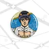 Broche de desenho animado de Jojo's Fantastic Adventure com laser, tamanho 58-75mm.
