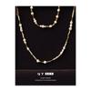 Chapado en Latón Oro Verdadero de 18K/Perla Verdadera Natural Europeo y Americano Lujo Ligero Elegante Nicho Exquisito Collar Pulsera Colocación para Mujeres