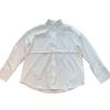 Camisa Masculina Outono 2024 Sexy Street Handsome Estilo Coreano Ins Tendência Estilo Preguiçoso Renda Caída Manga Longa