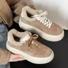 2026 Estación Europea Zapatos de Mujer de Piel de Vaca Transpirable Mate Zapatos de Plataforma Casual Nuevo Estilo Zapatos Individuales Europeos y Americanos Zapatos Blancos