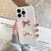 50 moños Coquette transfronterizos calcomanías de grafiti de moño marrón carcasa decorativa para teléfono móvil cuenta manual calcomanías de ins