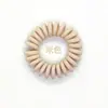 Versão coreana de 2020 de 3,8 mm de diâmetro, cabo de telefone fosco, anel de cabelo de plástico, cores de doce para crianças, fabricantes de acessórios de cabelo, atacado