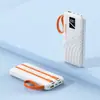 Batería externa de doble cable transfronteriza de 22.5W con carga superrápida, fuente de alimentación móvil bidireccional de gran capacidad de 1-30,000mAh