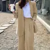 Traje Transfronterizo 2025 Nuevo Traje Estilo Coreano Blazer Casual Holgado con Hombrera Disponible en Múltiples Colores