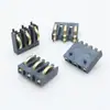 Conector de 3 polos con resorte de bronce fosforoso, espaciado 4.6H, con poste Bc-1-513-3P, Portapilas para equipo de seguridad