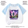 Ropa para Niños de Minecraft Camiseta de Verano de Manga Corta para Niños Ropa Nueva de Algodón de Manga Corta Tops Casuales Estampado de Verano