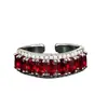 Anillo de Diamantes de Circonia Roja Sangre de Paloma Vintage para Mujer, Lujo Ligero, Gama Alta, Exquisito, Elegante y Favorecedor para la Piel, Anillo para el Dedo Índice
