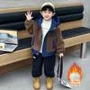 Chaqueta de Forro Polar para Niños Otoño e Invierno 2025 Nuevo Estilo Niños Bebé Estilo Terciopelo Austriaco Chaqueta Acolchada Informal Abrigo de Algodón