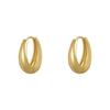 Estilo Coreano Coreia do Sul Simples Cenário Frio High-end Argola de Orelha Pingente Oval Brincos Exquisitos Elegantes para Mulheres